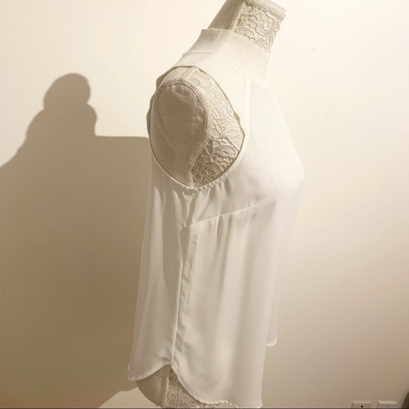 DYNAMITE Semi-Sheer Sleeveless Chiffon Blouse NWT - Picture 6 of 13